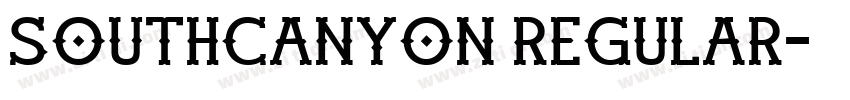 SouthCanyon Regular字体转换